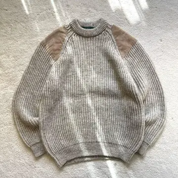 레어 Vintage 구제 의류 영국제 육중한 엘르 패치 니트 스웨터