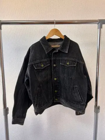 데님 자켓 블랙