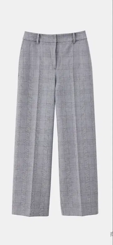 PLST XS 체크 와이드 팬츠