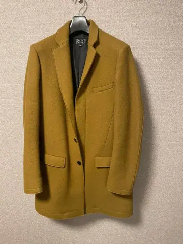 투모로우랜드 BLUE WORK 체스터 코트 브라운