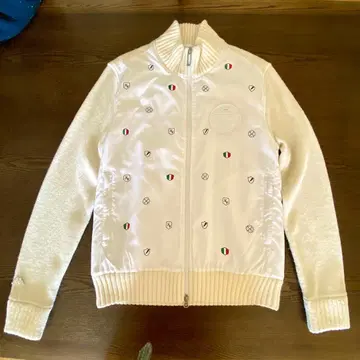 카파 남성용 골프웨어 가디건 화이트