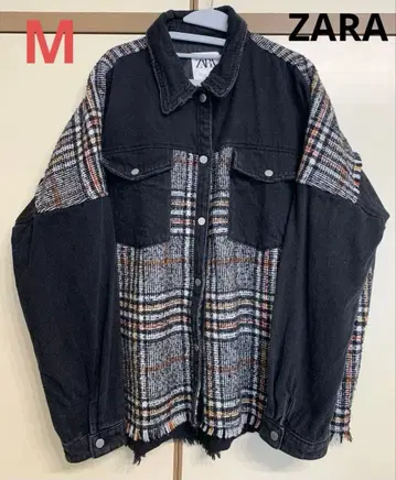 ZARA 체크 자켓 M