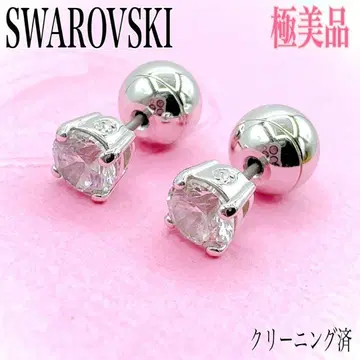 [ 새상품급 ] 스와로브스키 귀걸이 양쪽 크리스탈 실버 포멀 스완