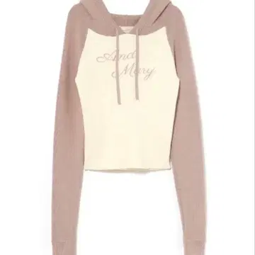 andmary Letter mary 로고 탑 핑크
