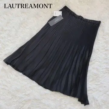새상품 LAUTREAMONT 플리츠 무릎 기장 스커트 여성용 M