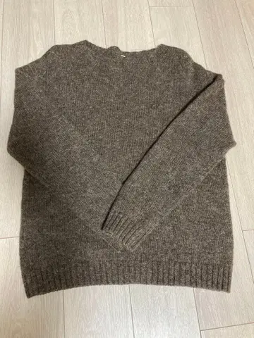 MUJI Labo 크루넥 스웨터 브라운 M
