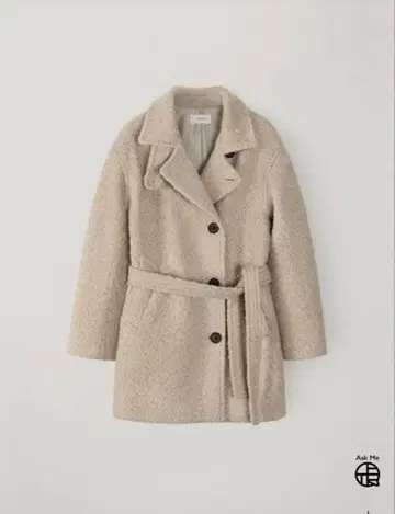 [ OHOTORO ] Boucle 2way Half Coat