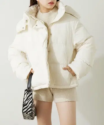 Chico 숏 다운 화이트