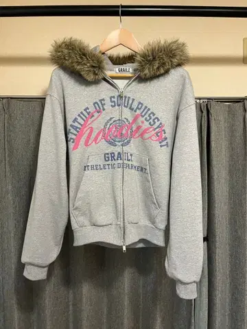grailz PARODY FUR ZIP HOODIE 25fw