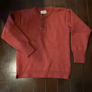 Le Tricoteur 울100% 버튼 달린 스웨터