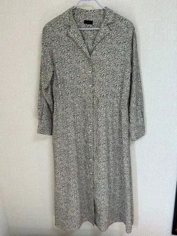 꽃무늬 긴팔 원피스