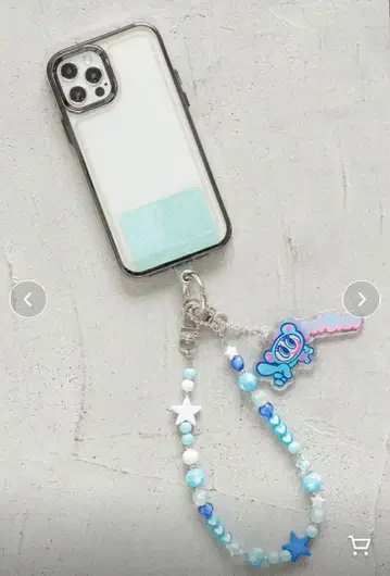 엔젤 블루 모바일 핸들 스트랩