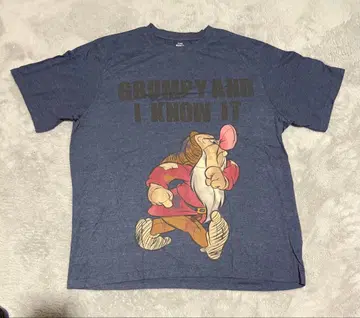 디즈니 심술쟁이 그랑피 백설공주 남성용 구제 의류