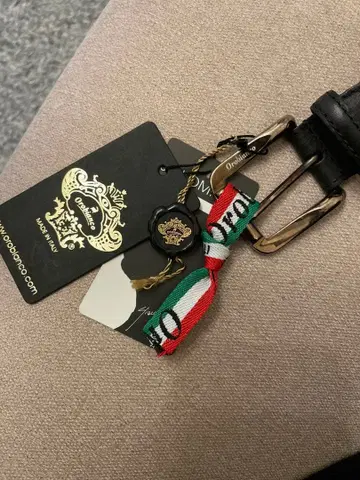 오로비안코 천연 가죽 벨트 블랙