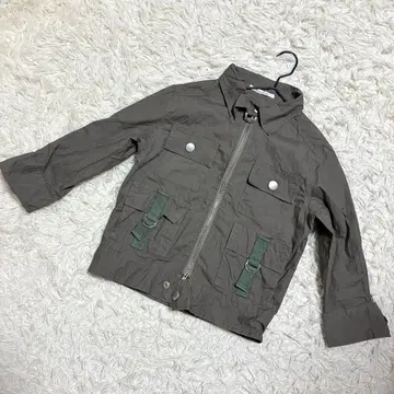 블랑슈르 밀리터리 자켓 캐주얼 앞 포켓 코튼 얇은 소재