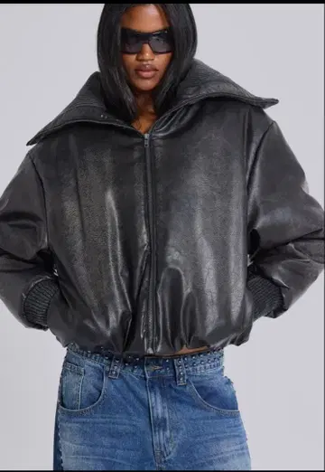 Jaded London 후드 부착 봄버 자켓 블랙