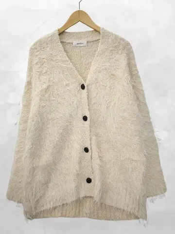 미라 오웬 Mila Owen 오버 사이즈 컬 샤기 가디건