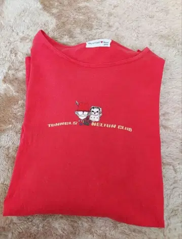 TUNNELS NETUN CLUB 긴팔 티셔츠 레드