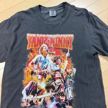 영 스키니 밴딩 T셔츠 L 사이즈 그레이