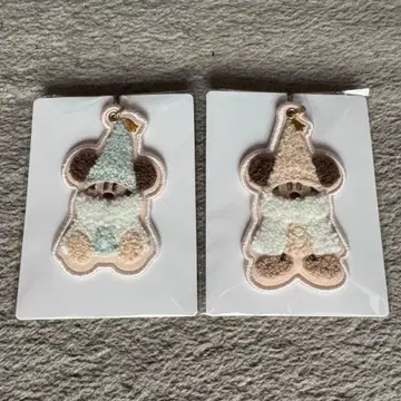 도쿄 디즈니 리조트 리루린린 키체인 스카이블루 화이트