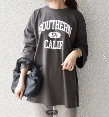 SHIPS 더블 플레어 슬리브 칼리지 TEE