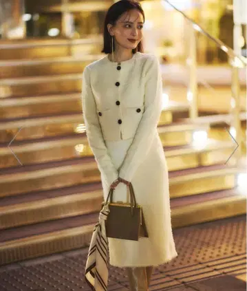 완판템 아뉴앙스 가디건 니트 셋업