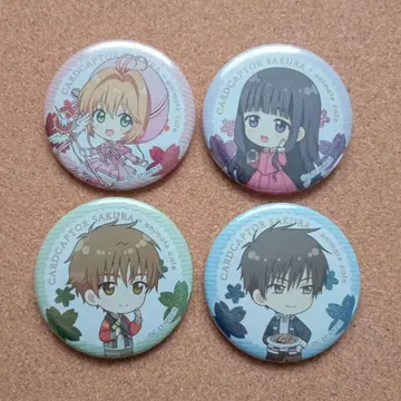 [한정품] 카드캡터 사쿠라 애니카페 4종 세트 캔뱃지