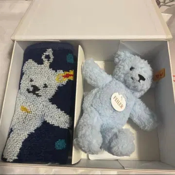 신상 페이러 슈타이프 베어 손수건 키링 세트