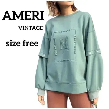 AMERI 인기 2way 데코보코 탑 맨투맨 DEKOBOKO TOP