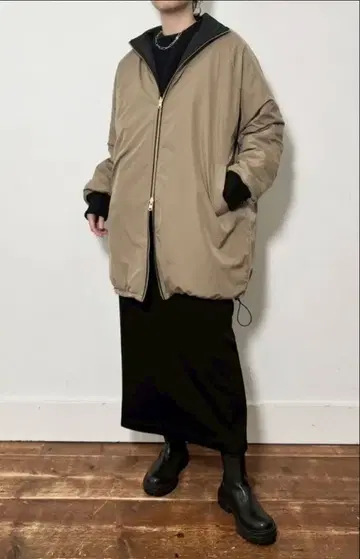 새상품 Sirodelabonte 시로데라본테 퀼팅 리버서블 코트