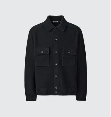 UNIQLO U 라무 니트 자켓 M 사이즈 블랙 블랙 24AW