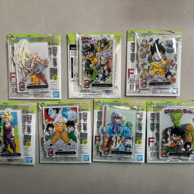 드래곤볼 40주년 F상 아크릴 스탠드 7종