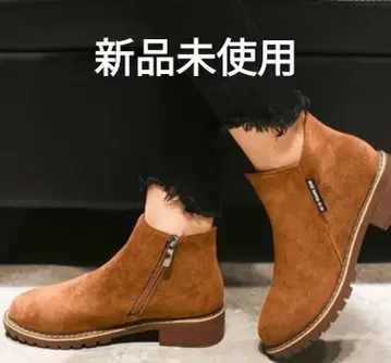 STYLEBLOCK 스웨이드 사이드 지퍼 숏부츠