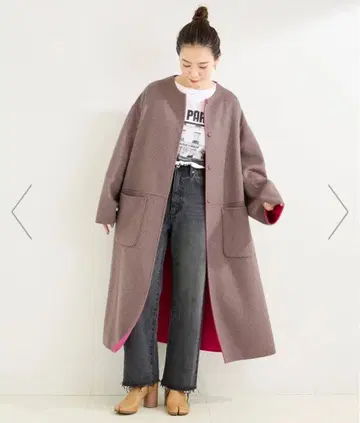 [ 컨디션 최상 ] B.C STOCK S120 블렌드 리버서블 코트