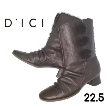 MODE ET JACOMO D ICI 디씨 보아 가죽 부츠 블랙