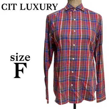 A161 치트 럭셔리 플란넬 셔츠 체크 무늬 상의 면 100%