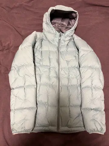 몽벨 네쥬 다운 후드티 블루그린