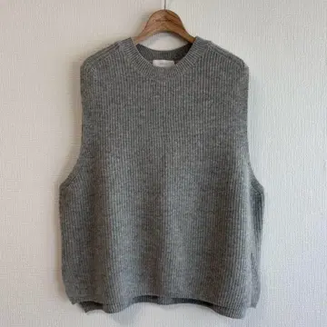 카구레 해밀턴 울 니트 베스트 그레이