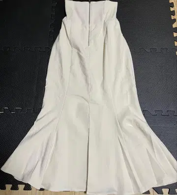 clear 허리 리브 슬릿 머메이드 스커트