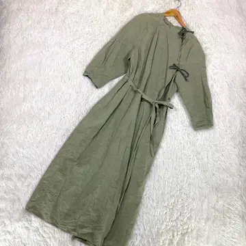 [ 6 ROKU ] (M) 랩 반팔 원피스