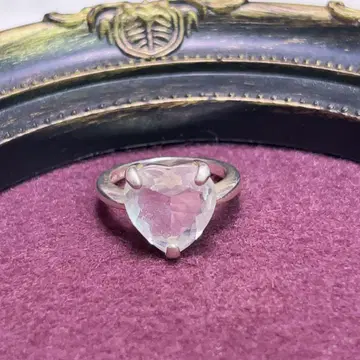 하트컷 스톤 실버 925 링 반지