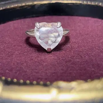 하트컷 스톤 실버 925 링 반지