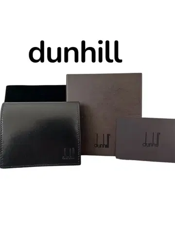 [ 미사용급 ] dunhill 던힐 가죽 코인 케이스 블랙