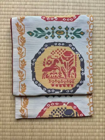 오비(약 27.3cm) 나고야 오비 아리스가와 문양