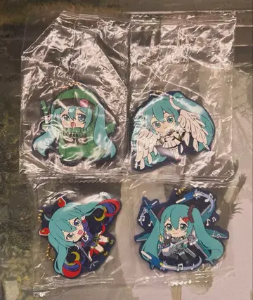 GUNDAM x MIKU 고무 마스코트 모음