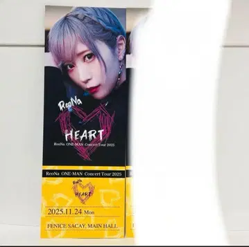 ReoNa HEART 오사카 공연 특전 픽처 티켓풍 카드 1장