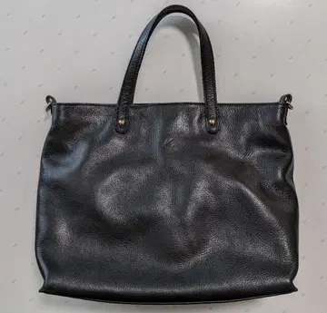 키타무라 천연 가죽 핸드백 블랙