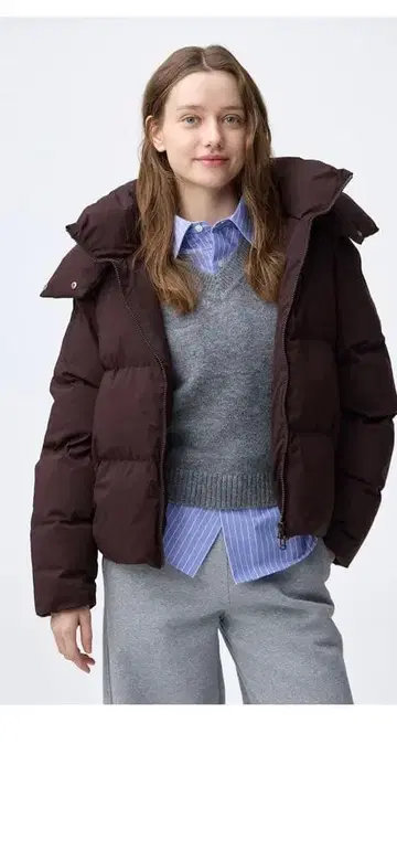 웜 패디드 블루종 gu