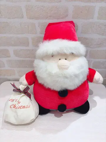 중고 빈티지 Kitten & Kid 산타클로스 봉제 인형
