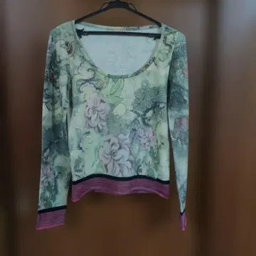 galliano 꽃무늬 긴팔 스웨터